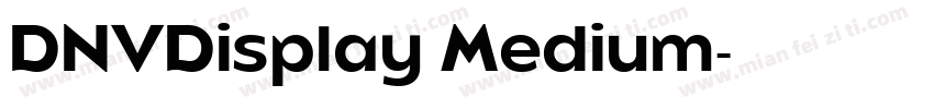DNVDisplay Medium字体转换